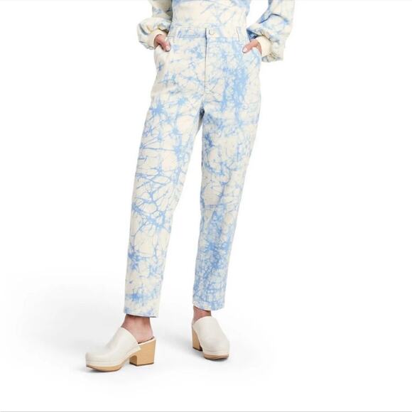 Rachel Comey x Target Light Tie Dye High-Rise Tapered Mom Jeans Size 2 EUC - Picture 1 of 10